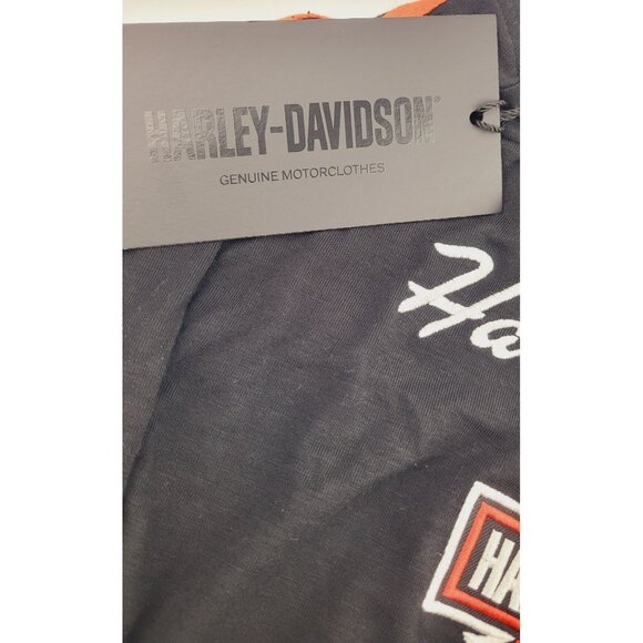 NWT Harley-Davidson® Women's Iconic Black Long Sleeve Henley - Size Small - Picture 4 of 7